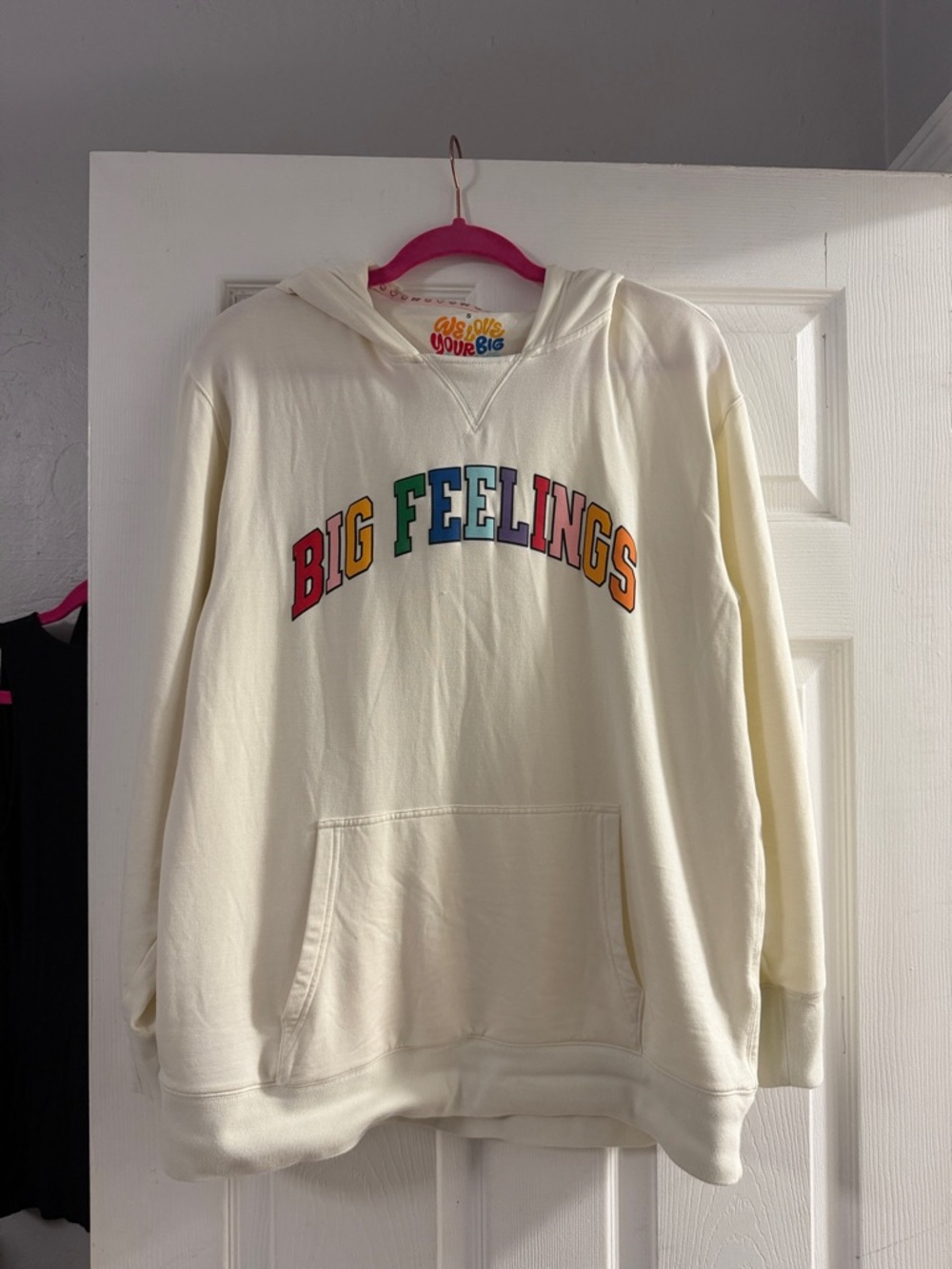 Big Feelings Cream Hoodie Sweatshirt by
